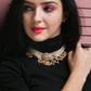Peach Statement Choker Set - Rajwada