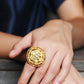 Pearl Kundan Adjustable Finger Ring - Rajwada
