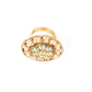 Pearl Kundan Adjustable Finger Ring - Rajwada