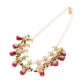 Pearl Necklace With Kundan Work Finish - Rajwada