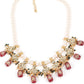 Pearl Necklace With Kundan Work Finish - Rajwada