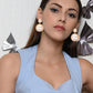 Pearl Studded Drop Earrings - Rajwada
