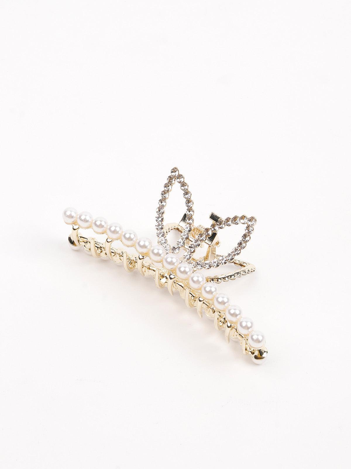 Pearl Studded Hair Clutch - Rajwada