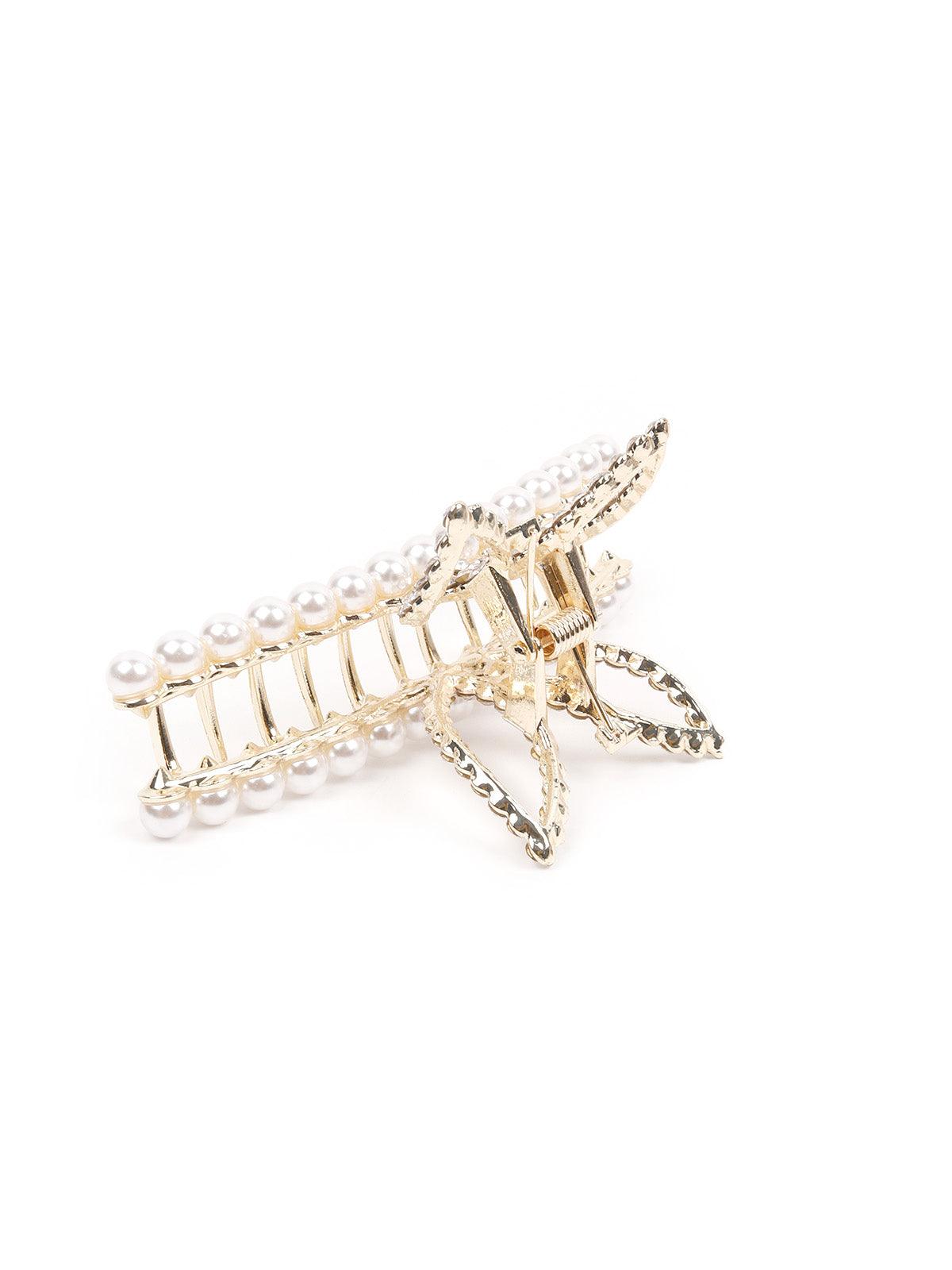 Pearl Studded Hair Clutch - Rajwada