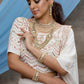 Pearl White Georgette Lehenga Set - Rajwada