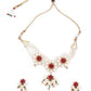 Pearly Flowers Necklace set - Rajwada