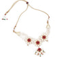 Pearly Flowers Necklace set - Rajwada