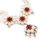 Pearly Flowers Necklace set - Rajwada