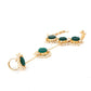 Perfect Gold Tone Green Druzy-Pearl Bracelet - Rajwada