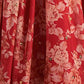 Persian red floral printed Lehenga Choli with Sequins Zari Embroidery Work - Rajwada
