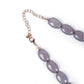 Petal designer grey and cream hue necklace - Rajwada