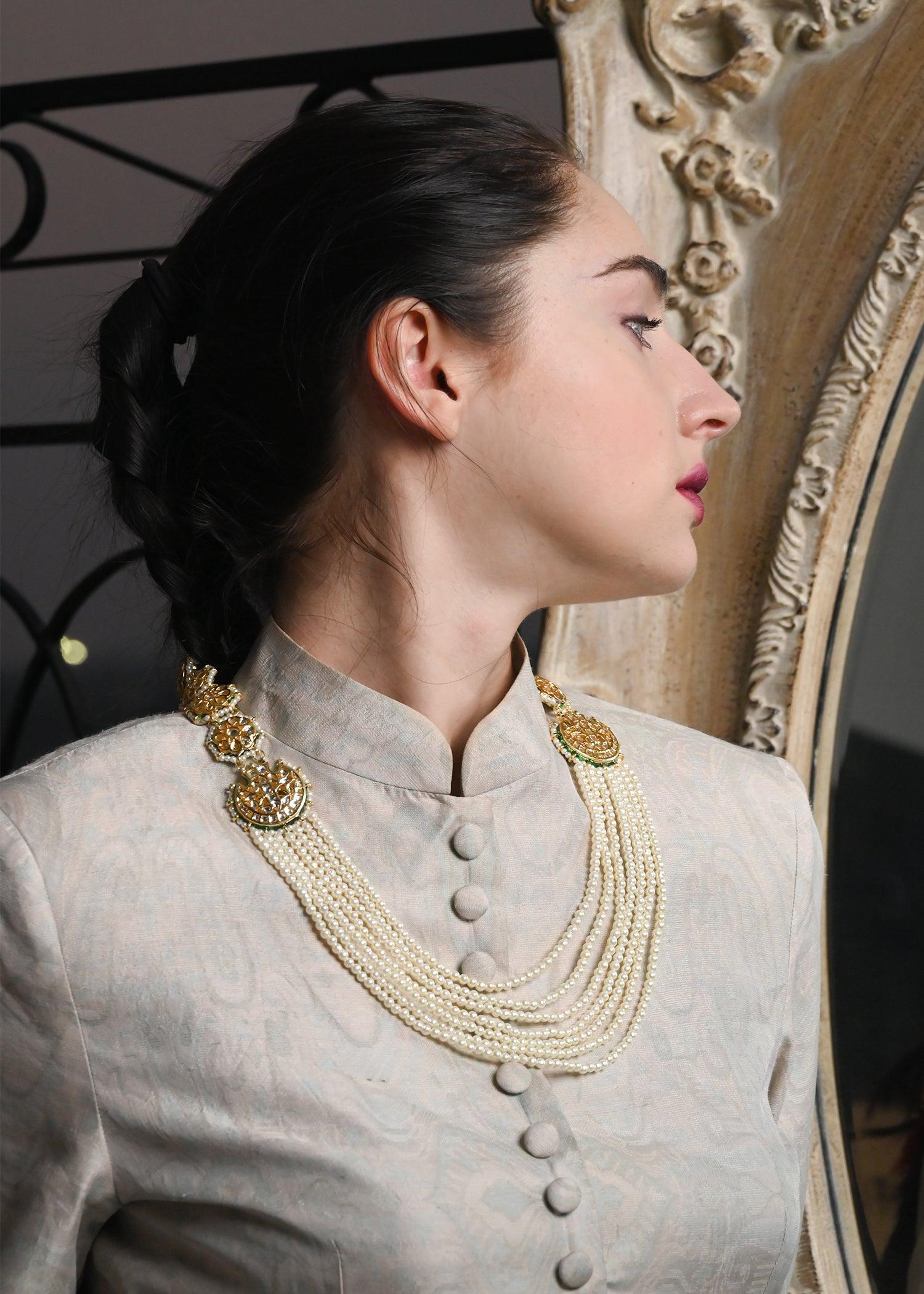Piece Of Art Pearl Necklace Set - Rajwada
