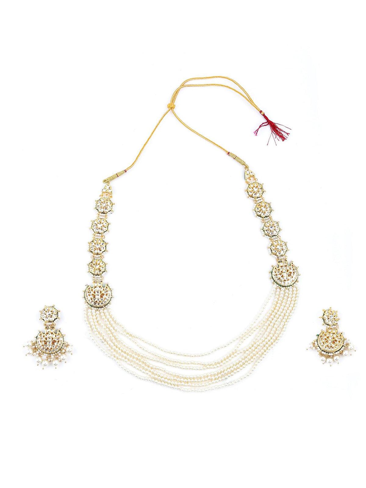 Piece Of Art Pearl Necklace Set - Rajwada