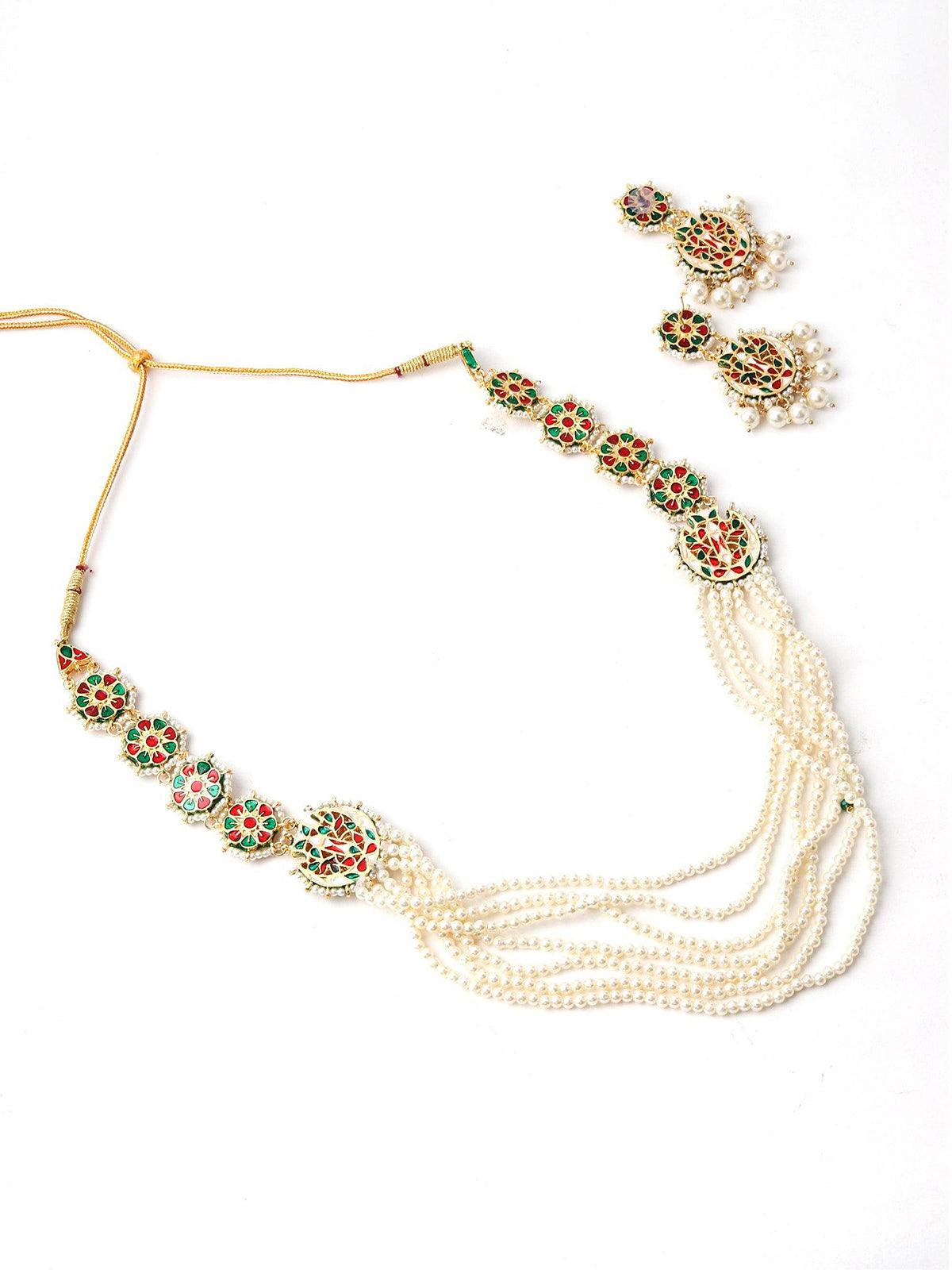 Piece Of Art Pearl Necklace Set - Rajwada