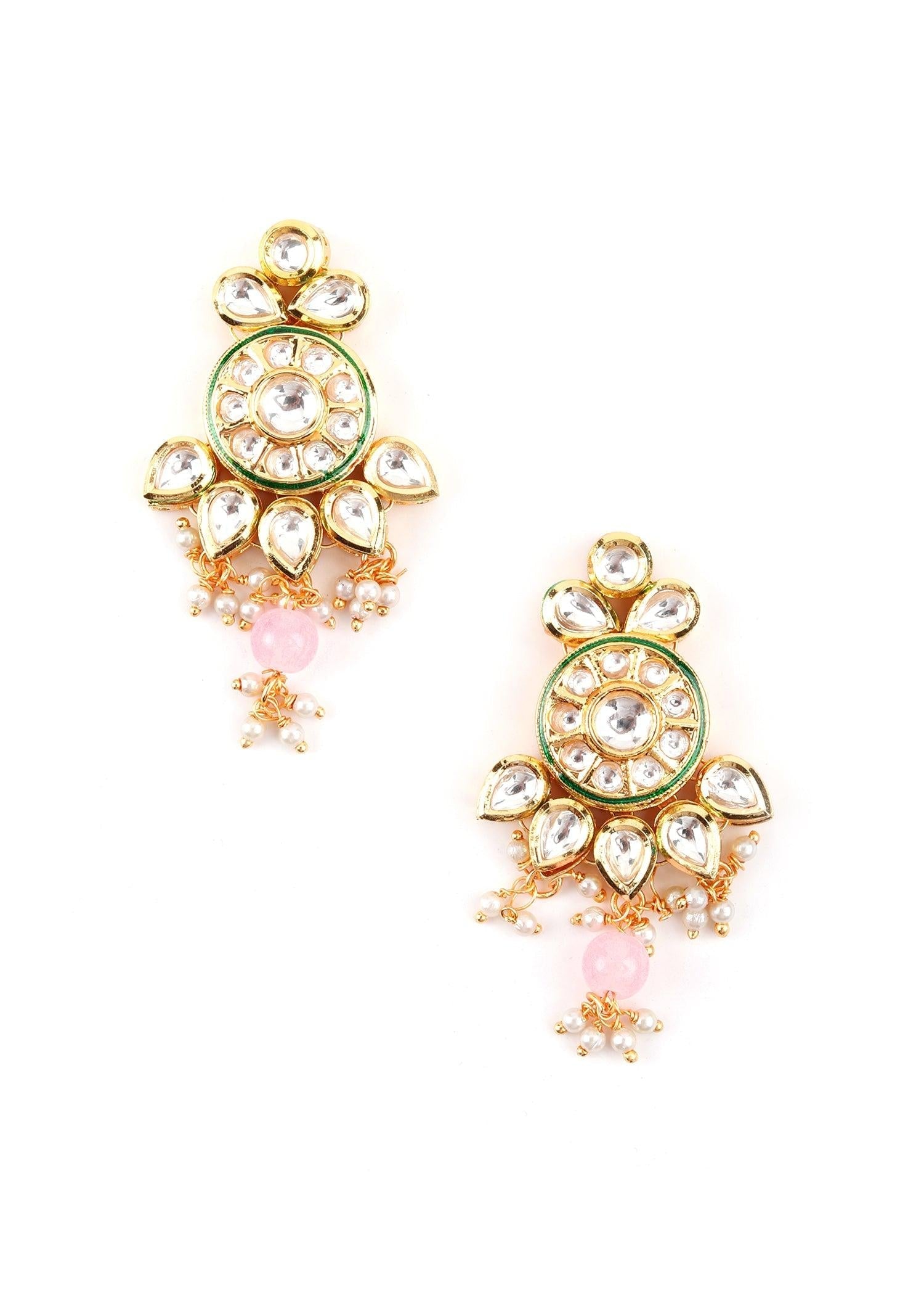 Pink Beaded Choker Set - Rajwada