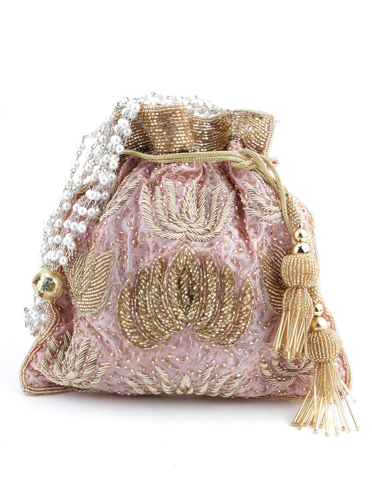 Pink Bright Potli Bag - Rajwada