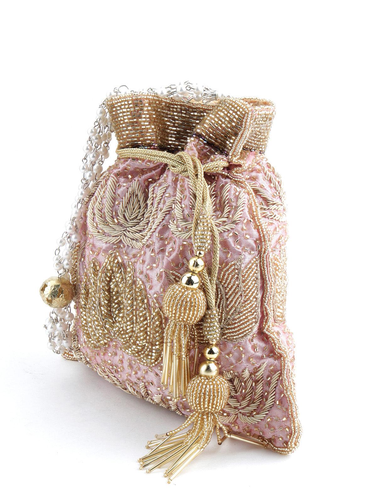 Pink Bright Potli Bag - Rajwada