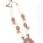 Pink cluster detailing statement jewellery set - Rajwada