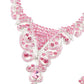 Pink Crystal Necklace Set - Rajwada