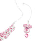 Pink Crystal Necklace Set - Rajwada