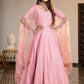 Pink Diamond Georgette Anarkali - Rajwada