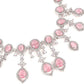 Pink Faux Diamond Princess Necklace Set - Rajwada