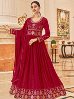 Pink Floor Length Anarkali Kurta - Rajwada