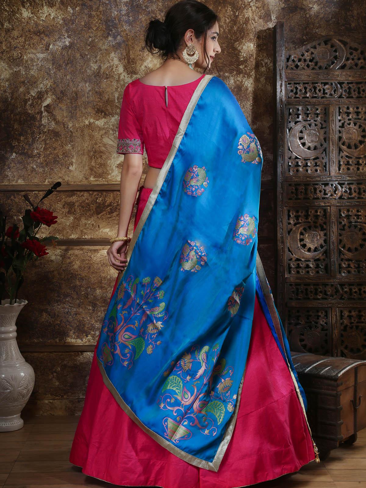 Pink Mastani Silk Lehenga Choli Set - Rajwada