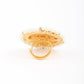 Pink Pearl Round Finger Ring - Rajwada