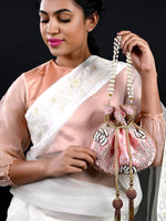 Pink Soothing Pretty Decorative Potli - Odette