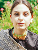 Pista Green Adorable Onyx Choker - Rajwada