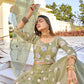 Pistachio Green Fancy Net Lehenga Choli Set - Rajwada