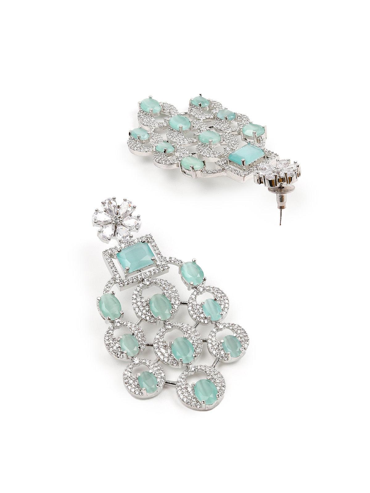 Plush Sea Green Choker Set - Rajwada