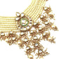 Ponderous pearl  kundan choker with earrings! - Rajwada