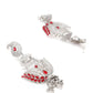 Rajwada Women Red And Silver Dangle Earrings