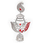 Rajwada Women Red And Silver Dangle Earrings