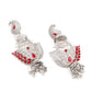 Rajwada Women Red And Silver Dangle Earrings