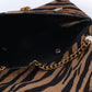Rajwada Brown And Black Suede Printed Sling Bag For Women