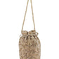 Rajwada Beige Velvet Embellished Potli For Women