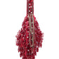 Rajwada Dark Pink Suede Embellished Potli For Women