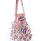 Rajwada Pink Suede Embellished Potli For Women