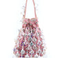 Rajwada Pink Suede Embellished Potli For Women