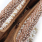 Rajwada Beige Suede Embellished Potli For Women