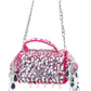 Rajwada Pink Suede Embellished Clutch For Women