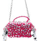 Rajwada Pink Suede Embellished Clutch For Women