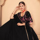 Pretty Black Georgette Lehenga Set - Rajwada