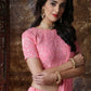Pretty Dusty Pink Georgette Lehenga Choli Set - Rajwada