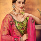 Pretty Florescent Green Net Lehenga Set - Rajwada
