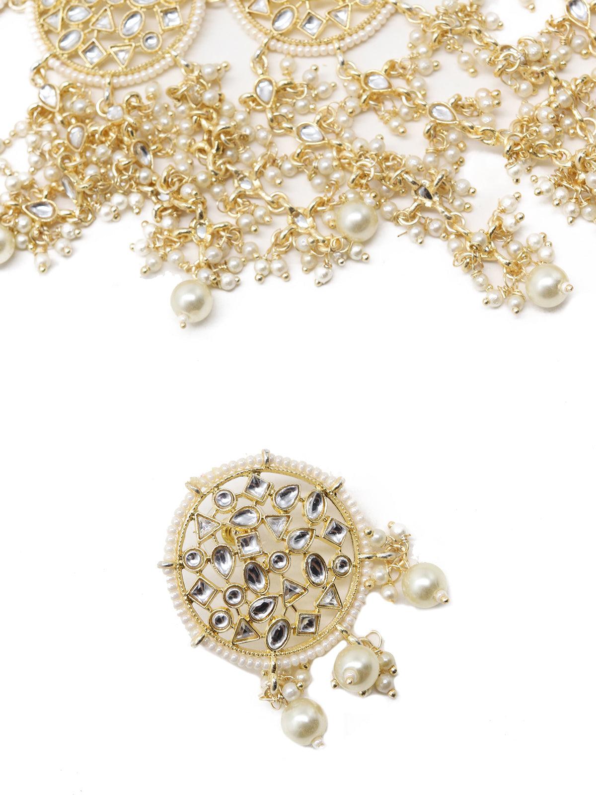 Pretty Gold Tone Choker Set! - Rajwada