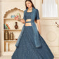 Pretty Grey Georgette Lehenga Set - Rajwada